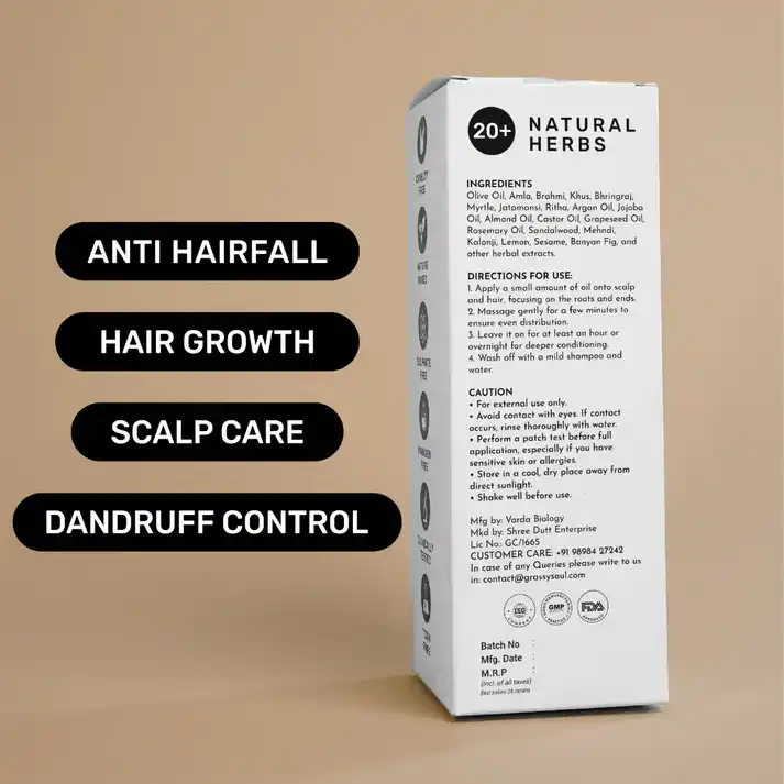 Additional image for Herbal hair oil