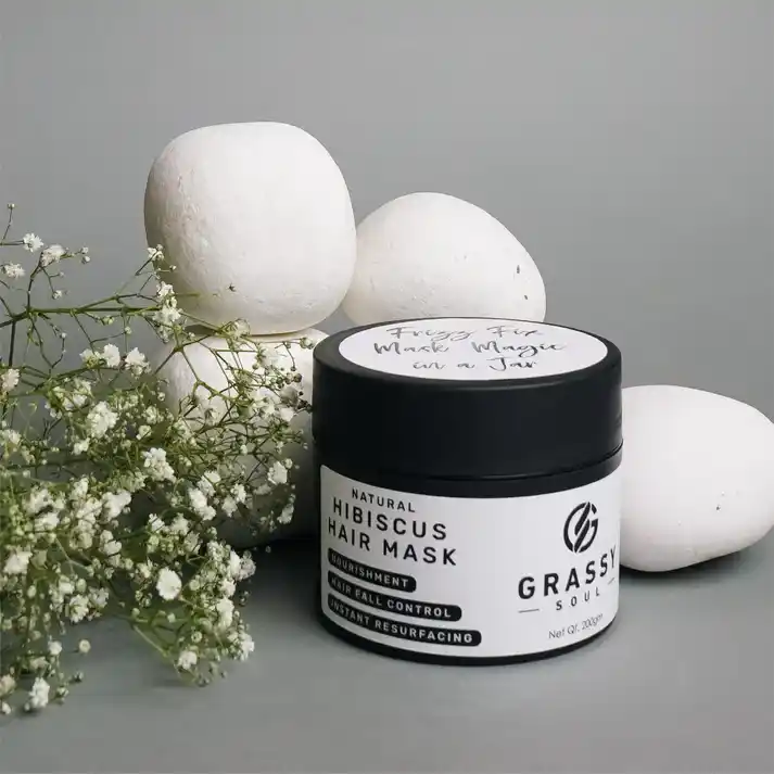 Additional image for Grassy Soul Frizzy Fix Mask Magic in a Jar (Natural Hibiscus Hair Mask)