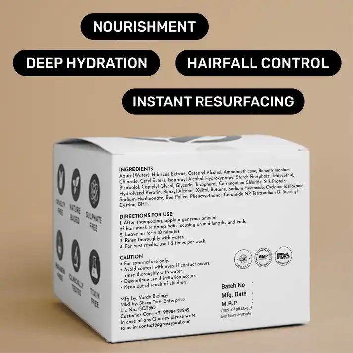 Additional image for Grassy Soul Frizzy Fix Mask Magic in a Jar (Natural Hibiscus Hair Mask)