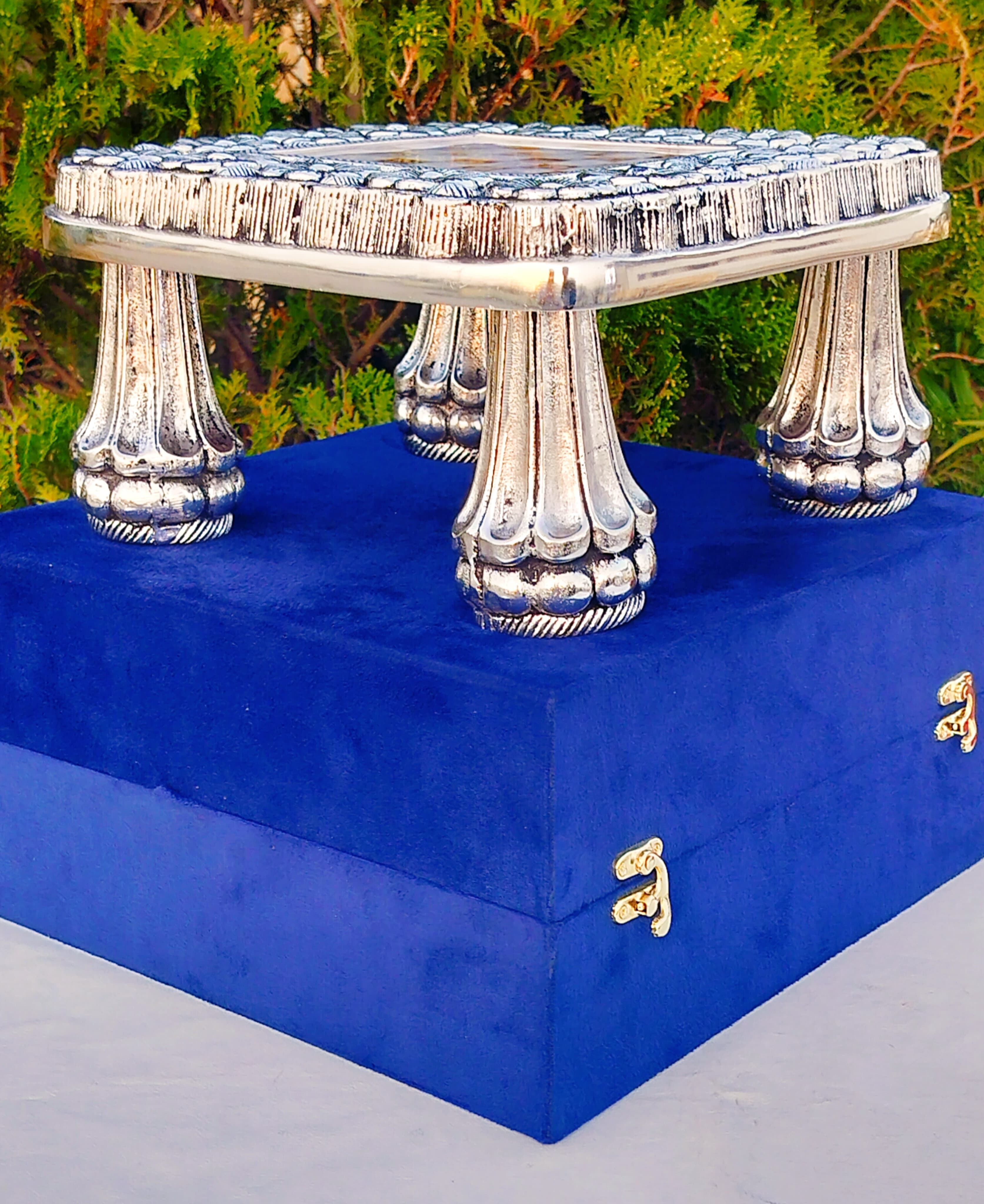 Additional image for Antique German silver Flower chowki