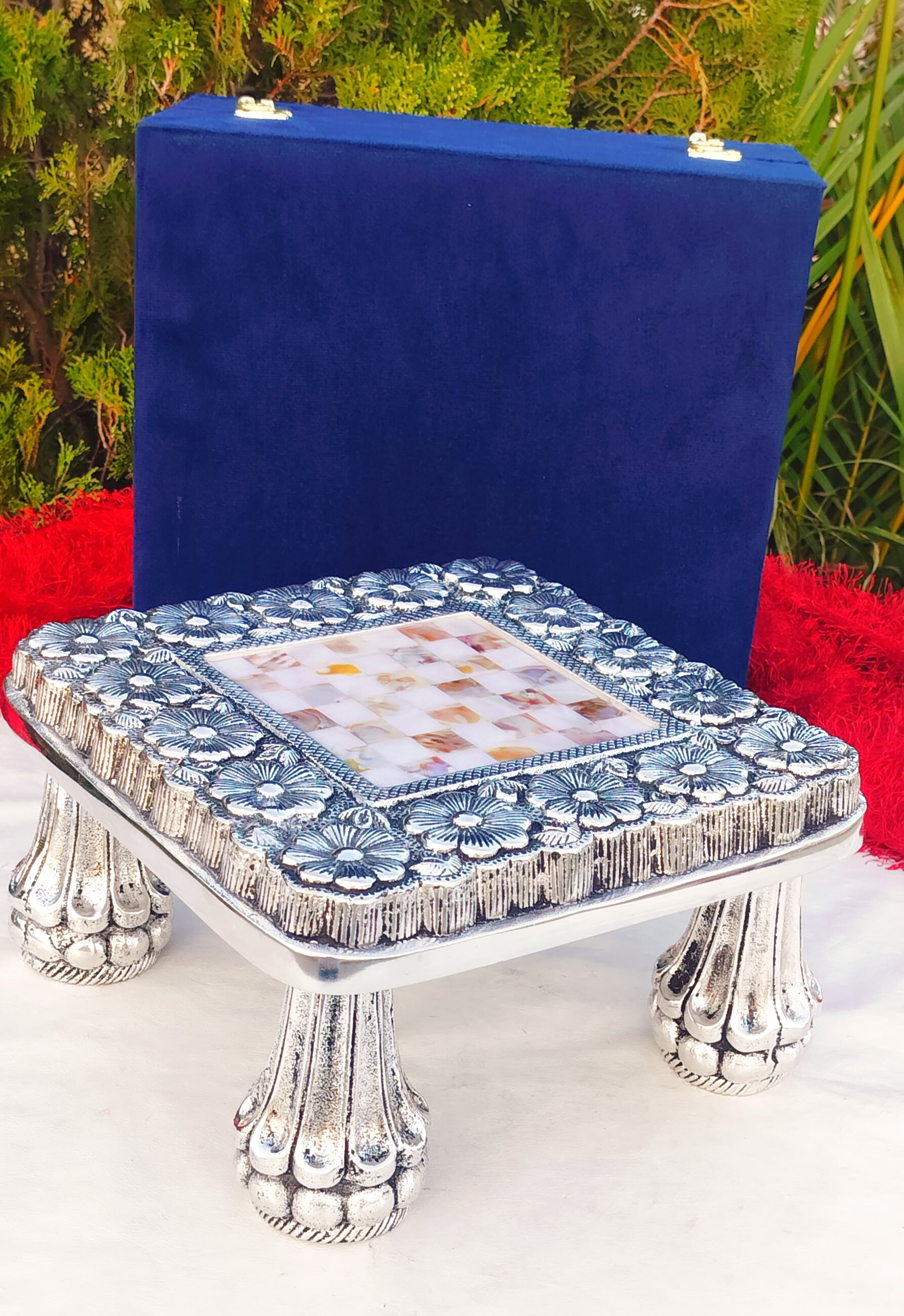 Additional image for Antique German silver Flower chowki