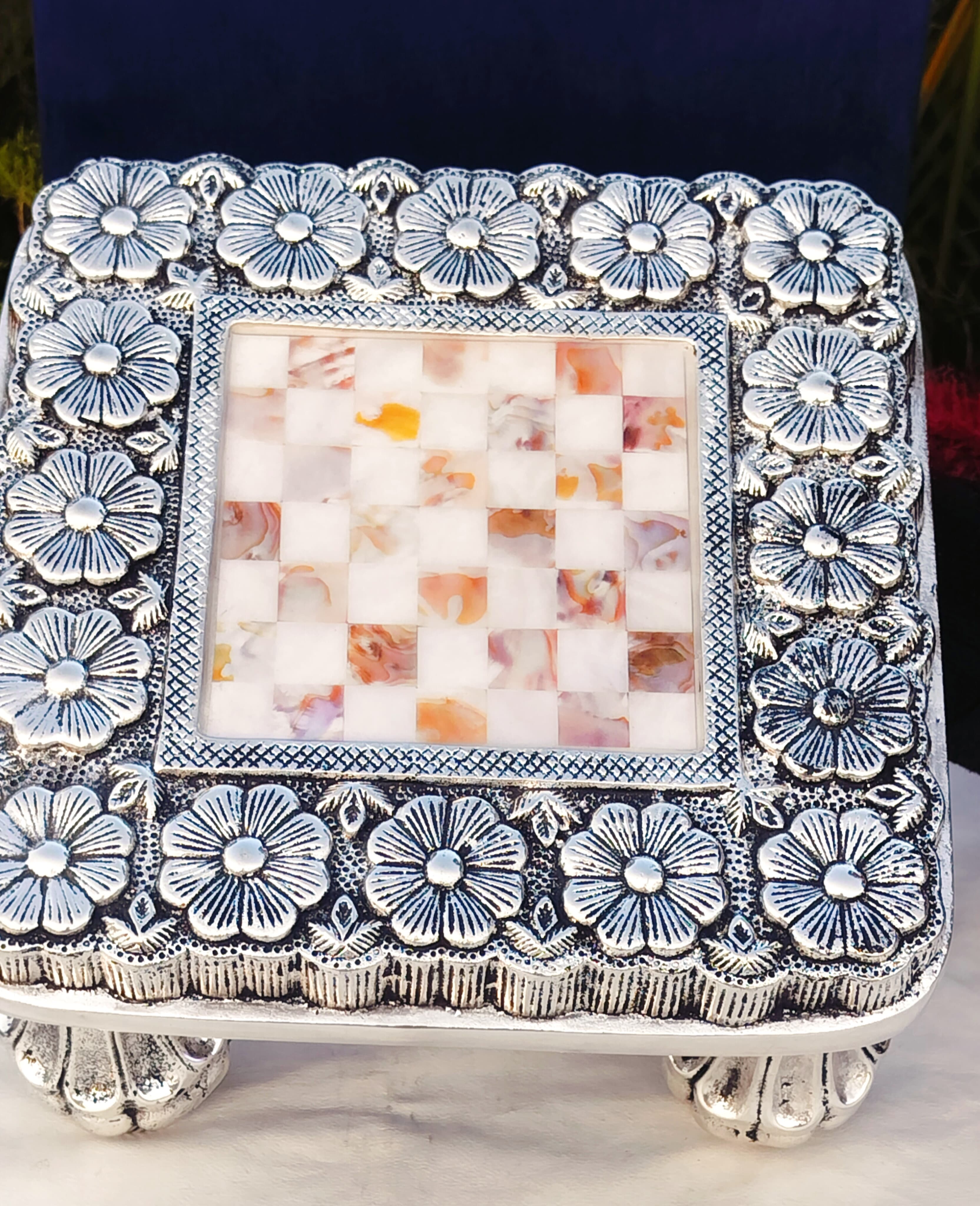 Additional image for Antique German silver Flower chowki